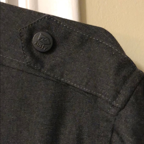 Rusty military style coat. Exclnt cond. Sz XL. - Picture 3 of 10